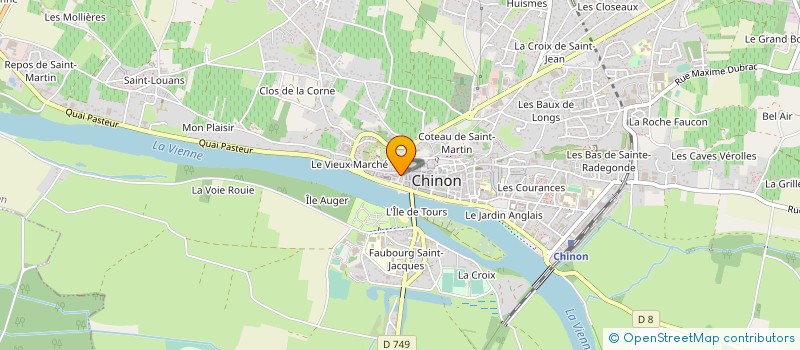 localisation de l'entreprise MONSIEUR HUGO THIBAULT  CHINON