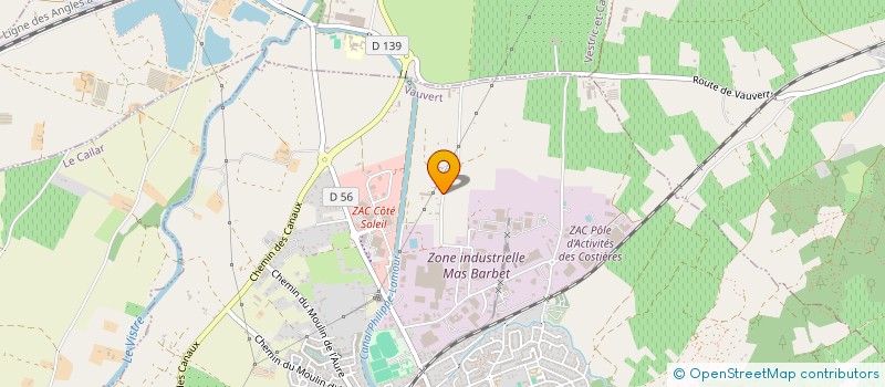 localisation de l'entreprise MONSIEUR HUGO THOMATIS  VAUVERT