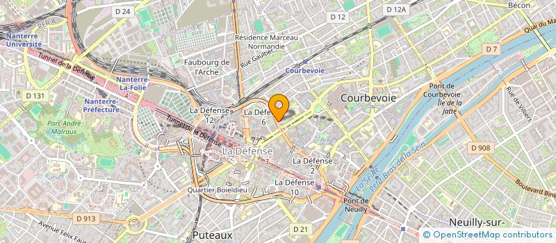 localisation de l'entreprise MONSIEUR HUGO THUET à COURBEVOIE