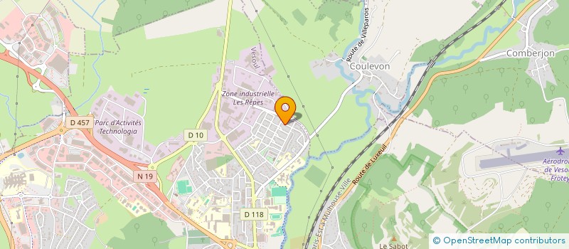 localisation de l'entreprise MONSIEUR HUGO TINCHANT  VESOUL