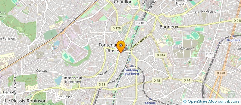 localisation de l'entreprise MONSIEUR HUGO TIRANE à FONTENAY-AUX-ROSES