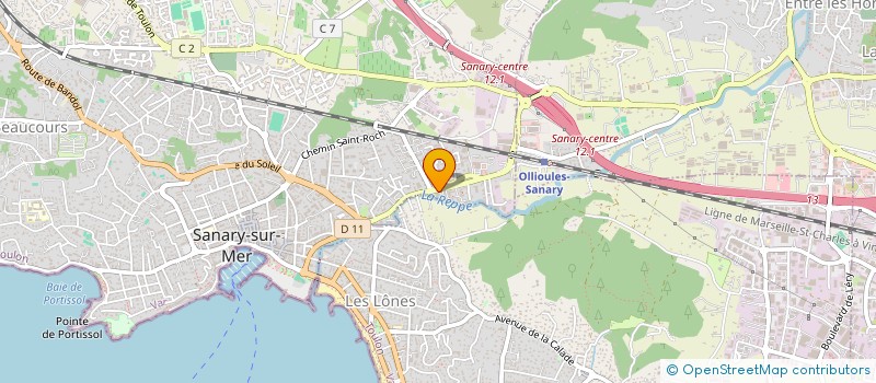 localisation de l'entreprise MONSIEUR HUGO TISSERANT à SANARY-SUR-MER