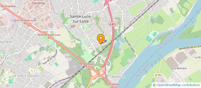 localisation de l'entreprise MONSIEUR HUGO TOCQUEVILLE à SAINTE-LUCE-SUR-LOIRE