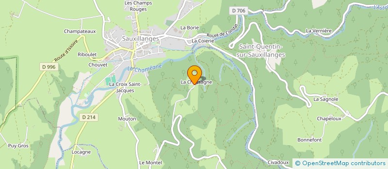 localisation de l'entreprise MONSIEUR HUGO TOURNAIRE à SAUXILLANGES