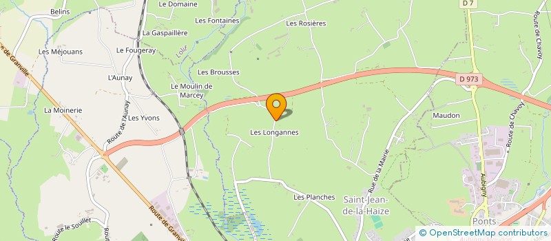 localisation de l'entreprise MONSIEUR HUGO TOUTAIN  SAINT-JEAN-DE-LA-HAIZE