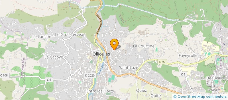 localisation de l'entreprise MONSIEUR HUGO TRESCAZES à OLLIOULES
