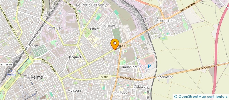 localisation de l'entreprise MONSIEUR HUGO TRINQUANT  REIMS