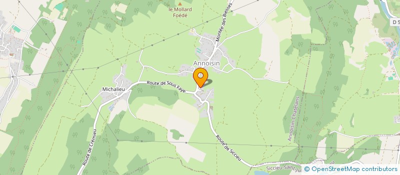 localisation de l'entreprise MONSIEUR HUGO TRUCHET  ANNOISIN-CHATELANS