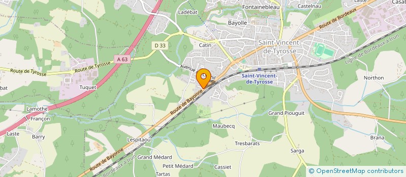 localisation de l'entreprise MONSIEUR HUGO TURBOUT  SAINT-VINCENT-DE-TYROSSE