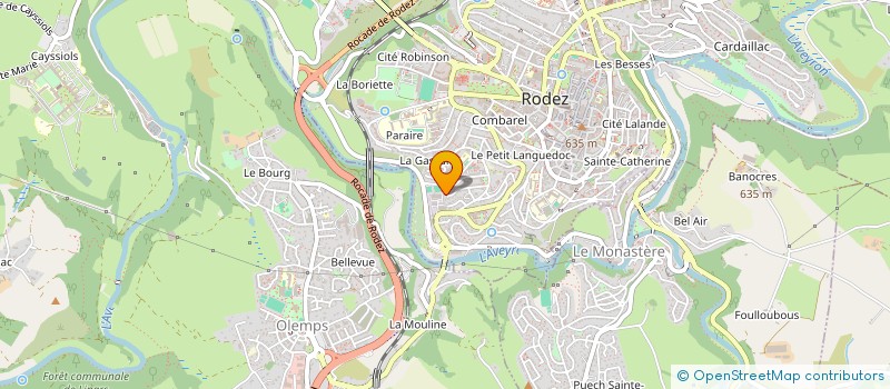 localisation de l'entreprise MONSIEUR HUGO USURY à RODEZ