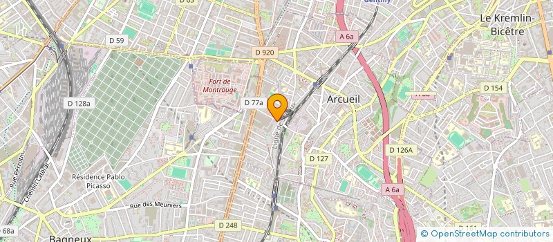 localisation de l'entreprise MONSIEUR HUGO VAILLANT  ARCUEIL