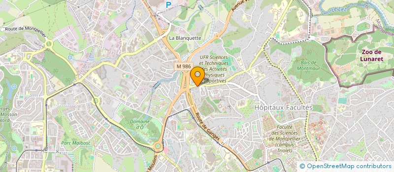 localisation de l'entreprise MONSIEUR HUGO VALIERE à MONTPELLIER