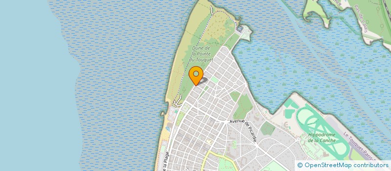 localisation de l'entreprise MONSIEUR HUGO VALLET  LE TOUQUET-PARIS-PLAGE