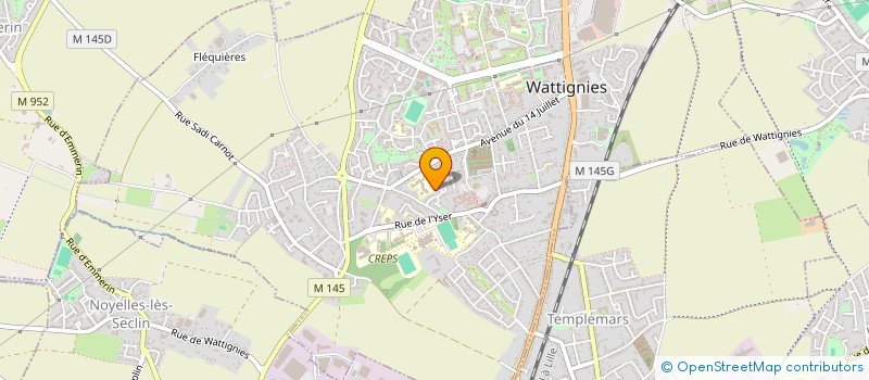 localisation de l'entreprise MONSIEUR HUGO VANBEVERSLUYS  WATTIGNIES