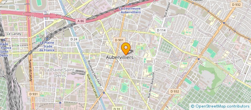 localisation de l'entreprise MONSIEUR HUGO VANDECRUX  AUBERVILLIERS