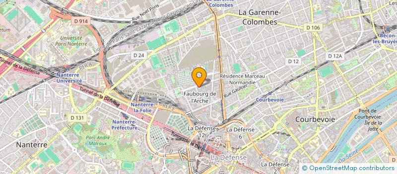 localisation de l'entreprise MONSIEUR HUGO VANDERPERRE à COURBEVOIE