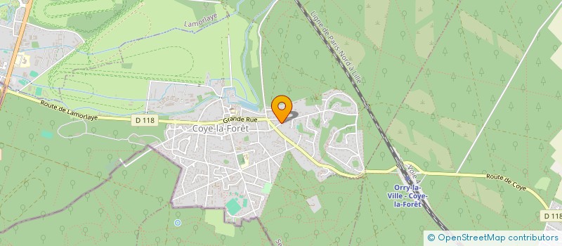 localisation de l'entreprise MONSIEUR HUGO VARCHETTA  COYE-LA-FORET