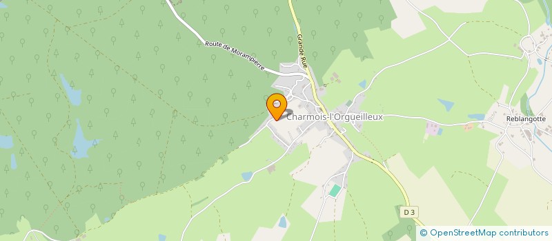 localisation de l'entreprise MONSIEUR HUGO VAUTHIER  CHARMOIS-L'ORGUEILLEUX