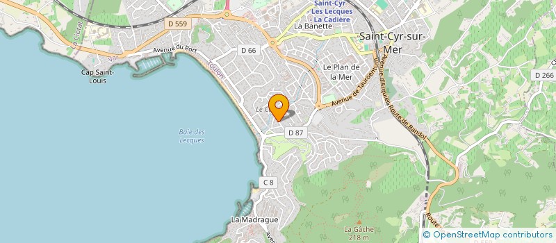 localisation de l'entreprise MONSIEUR HUGO VECCHIO à SAINT-CYR-SUR-MER