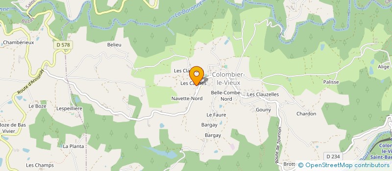 localisation de l'entreprise MONSIEUR HUGO VERCASSON  COLOMBIER-LE-VIEUX