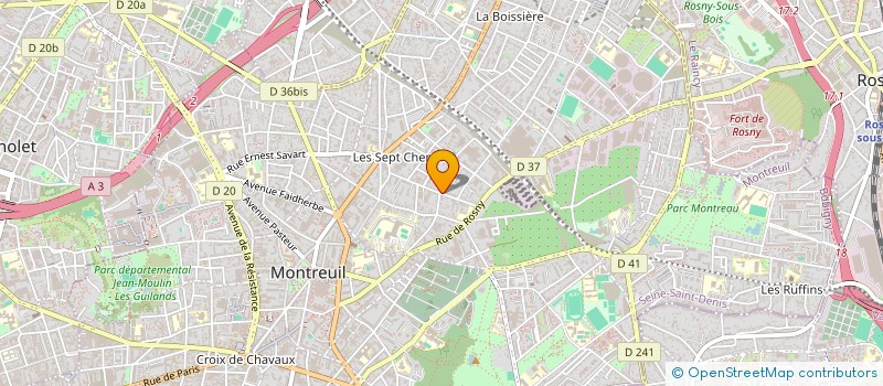 localisation de l'entreprise MONSIEUR HUGO VERGER à MONTREUIL