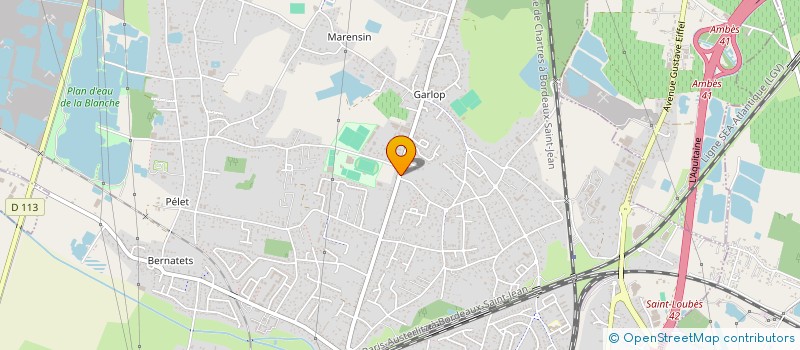 localisation de l'entreprise MONSIEUR HUGO VERGNOLLE  ARTIGUES-PRES-BORDEAUX