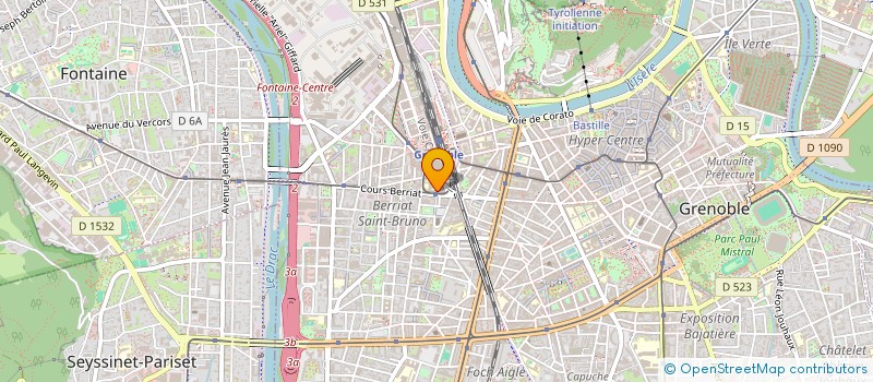 localisation de l'entreprise MONSIEUR HUGO VERIT à GRENOBLE