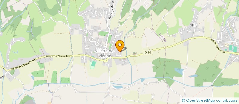 localisation de l'entreprise MONSIEUR HUGO VIAL  VILLETTE-DE-VIENNE