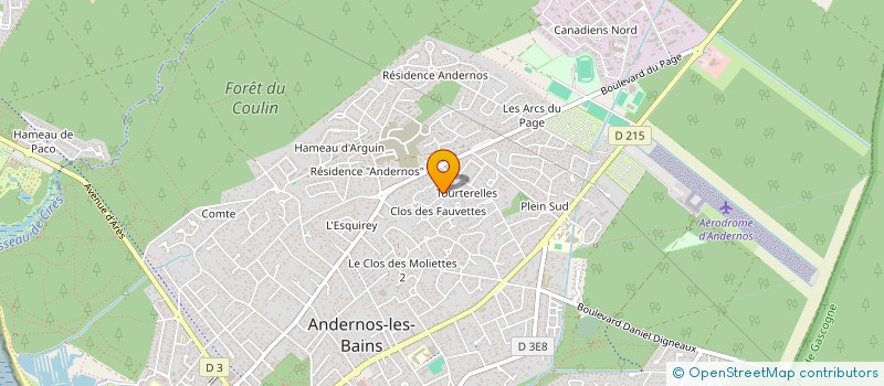 localisation de l'entreprise MONSIEUR HUGO VIDAL-BELAIR  ANDERNOS-LES-BAINS