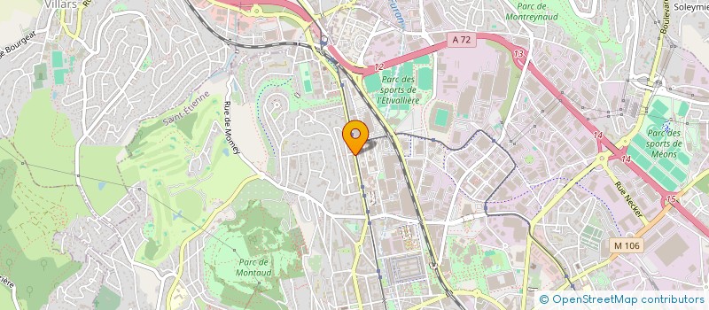 localisation de l'entreprise MONSIEUR HUGO VIDAL MEMBRADO  SAINT-ETIENNE