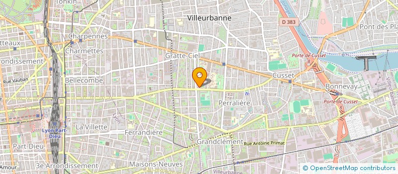 localisation de l'entreprise MONSIEUR HUGO VIGNERON  VILLEURBANNE