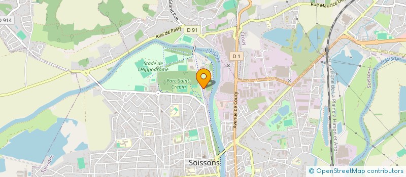 localisation de l'entreprise MONSIEUR HUGO VILLIOT à SOISSONS