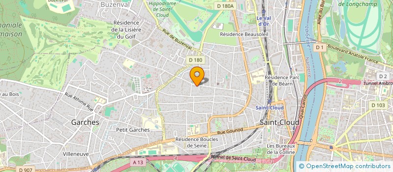 localisation de l'entreprise MONSIEUR HUGO VINCENT à SAINT-CLOUD