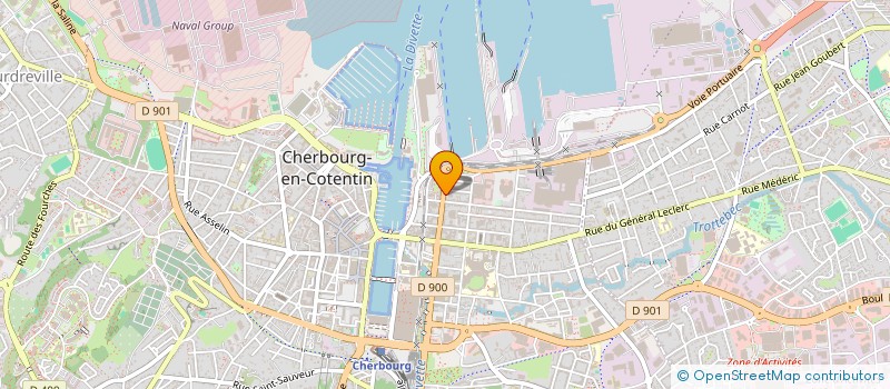 localisation de l'entreprise MONSIEUR HUGO VINCENT  CHERBOURG-EN-COTENTIN