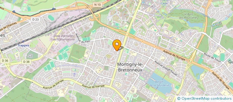 localisation de l'entreprise MONSIEUR HUGO VINCENT  MONTIGNY-LE-BRETONNEUX