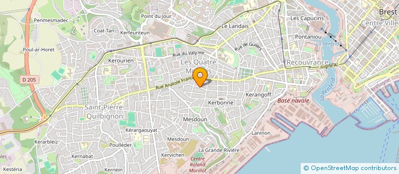 localisation de l'entreprise MONSIEUR HUGO VION à BREST