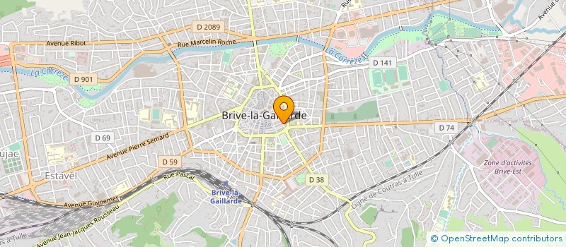 localisation de l'entreprise MONSIEUR HUGO VITAL à BRIVE-LA-GAILLARDE