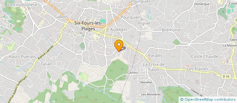 localisation de l'entreprise MONSIEUR HUGO VOIGNIER à SIX-FOURS-LES-PLAGES