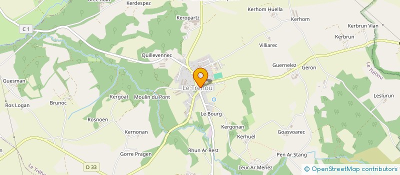 localisation de l'entreprise MONSIEUR HUGO VOLANT  LE TREHOU