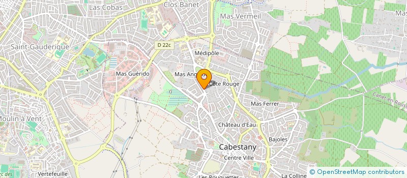 localisation de l'entreprise MONSIEUR HUGO WECLAWIAK  CABESTANY