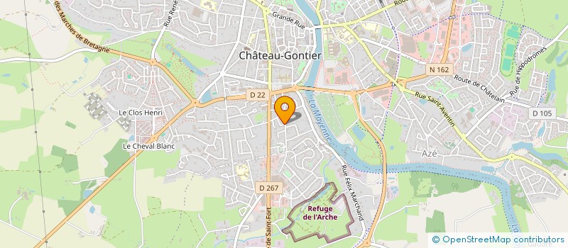 localisation de l'entreprise MONSIEUR HUGO WEHRLE à CHATEAU-GONTIER-SUR-MAYENNE