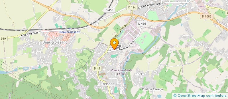 localisation de l'entreprise MONSIEUR HUGO ZAFFIRO  RENAGE