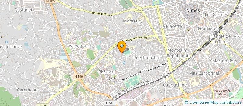 localisation de l'entreprise MONSIEUR HUGO ZELDINE  NIMES