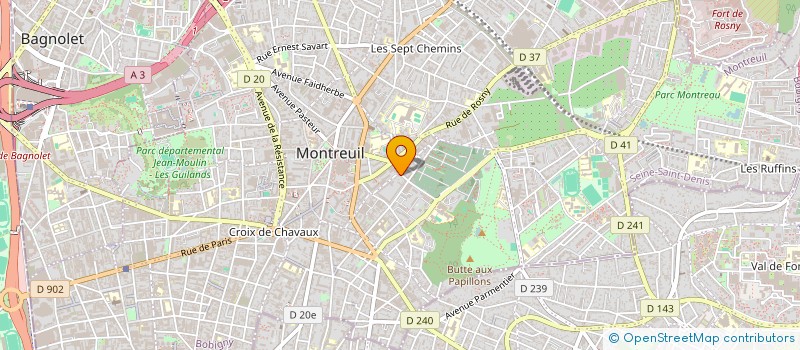 localisation de l'entreprise MONSIEUR HUGO ZINS à MONTREUIL