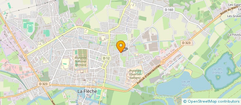 localisation de l'entreprise MONSIEUR HUGOLIN LABE  LA FLECHE