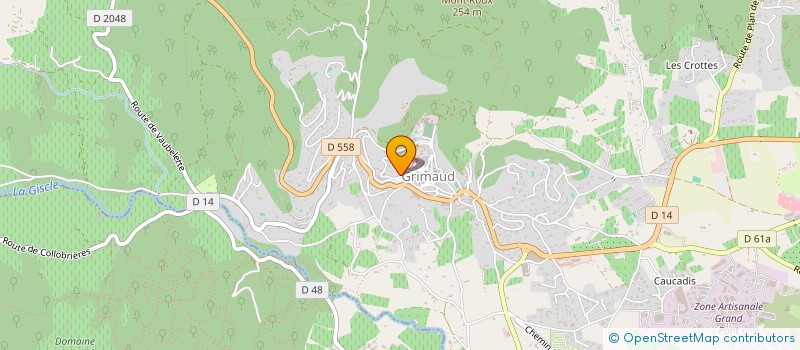 localisation de l'entreprise MONSIEUR HUGOR ALONSO  GRIMAUD