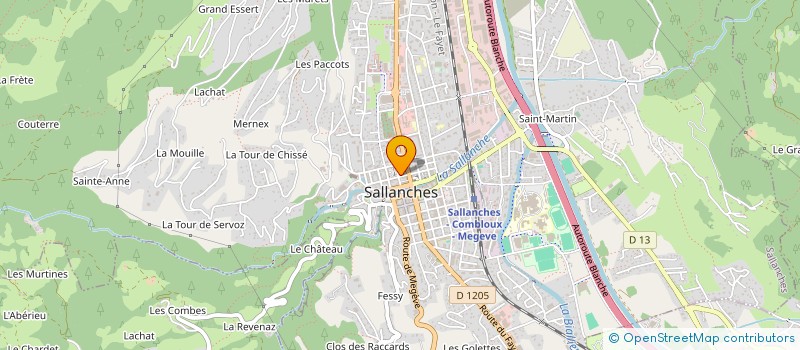 localisation de l'entreprise MONSIEUR HUGUE GACHON  SALLANCHES