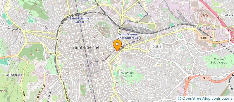 localisation de l'entreprise MONSIEUR HUGUE LIBANZA  SAINT-ETIENNE