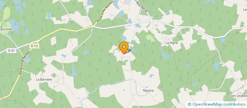 localisation de l'entreprise MONSIEUR HUGUE MARACHE  SAINT-ANDRE-DE-DOUBLE