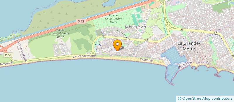 localisation de l'entreprise MONSIEUR HUGUES AGNEL  LA GRANDE-MOTTE
